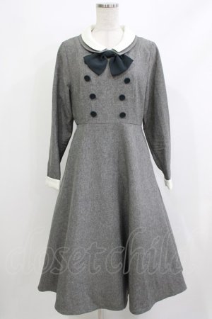 画像: an another angelus / クレリックダブルカラータイ付きワンピース Free GRAY H-26-04-08-010-CA-OP-NS-ZH