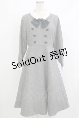 画像: an another angelus / クレリックダブルカラータイ付きワンピース Free GRAY H-26-04-08-010-CA-OP-NS-ZH