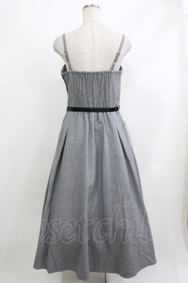 画像3: an another angelus / カシュクールタックキャミワンピース Free GRAY H-26-04-08-011-CA-OP-NS-ZH (3)