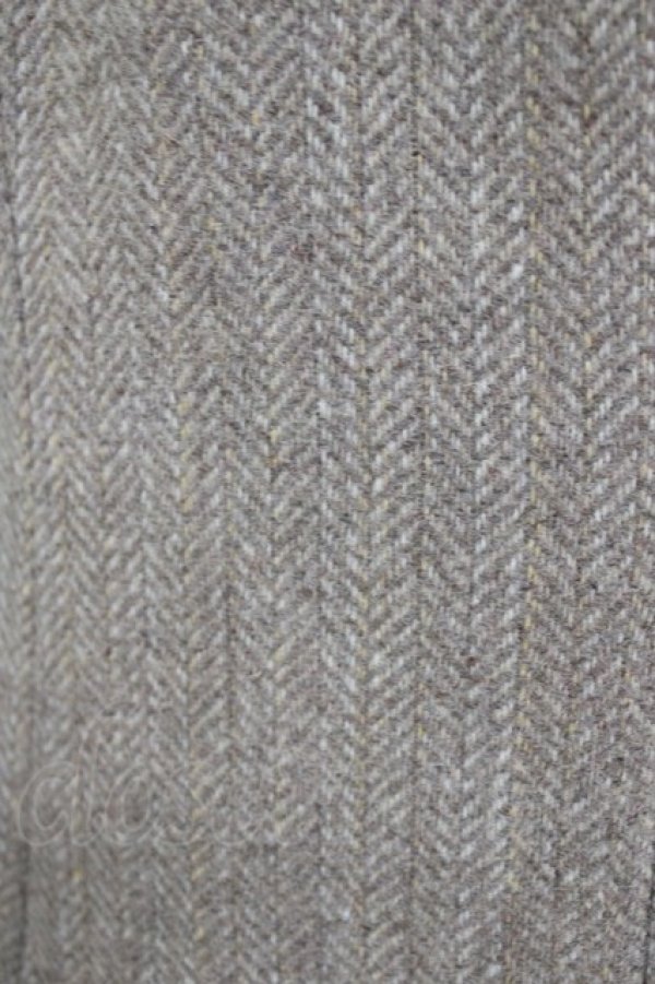 画像4: an another angelus / ファー衿付きヘリンボーンコート Free MOCHABROWN H-26-04-08-013-CA-CO-NS-ZH (4)