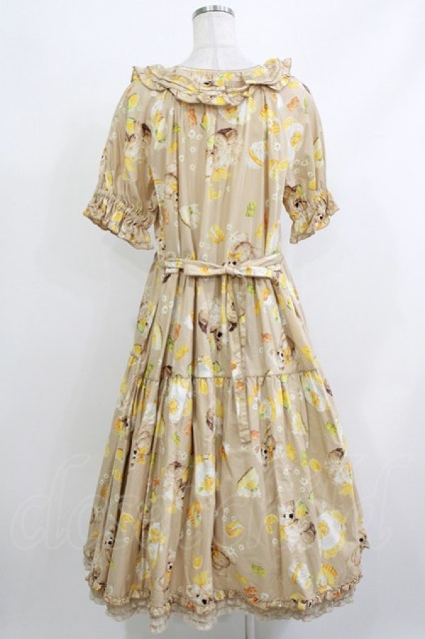 画像3: PINK HOUSE / ハニーレモンテディプリントミディワンピース Free ミルクティー H-26-04-08-017-LO-OP-NS-ZH (3)