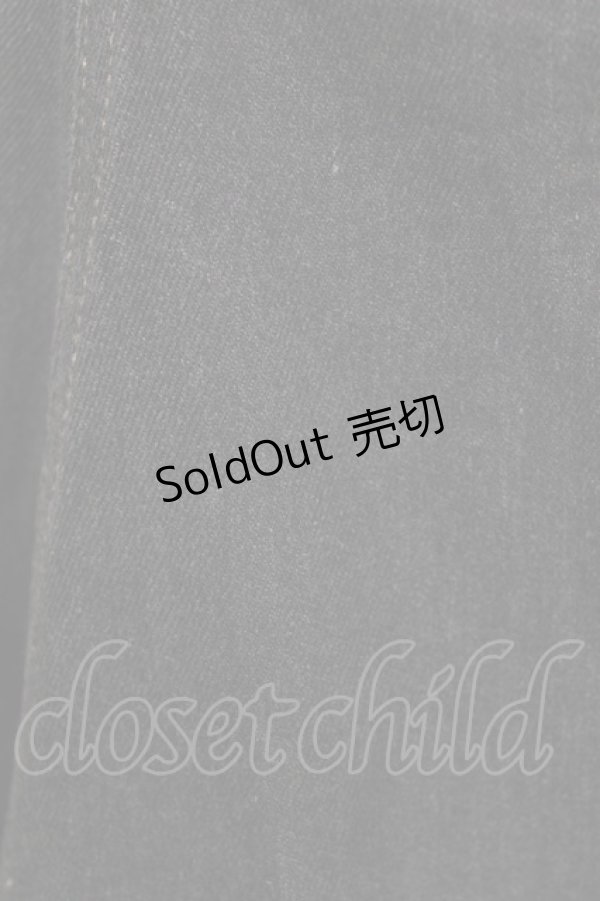 画像4: an another angelus / ハイウエストスカラップフレアースカート Free BLACK H-26-04-08-019-CA-SK-NS-ZH (4)