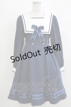 画像: Amavel / Message Ribbon スクエアセーラーワンピース Free ネイビー H-26-04-08-024-CA-OP-NS-ZH