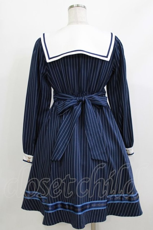 画像3: Amavel / Message Ribbon スクエアセーラーワンピース Free ネイビー H-26-04-08-024-CA-OP-NS-ZH (3)