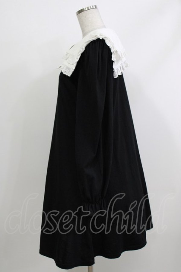 画像2: Ank Rouge / スクエアセーラーカットワンピース M ブラック H-26-04-08-025-CA-OP-NS-ZH (2)