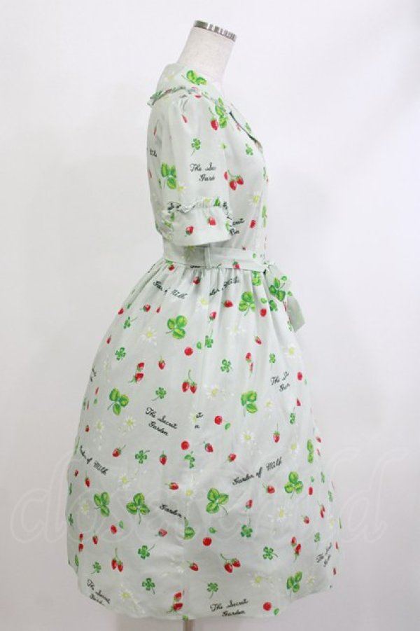 画像2: MILK / リーフドレス  モスグリーンガーデン H-26-04-09-004-ML-OP-KB-ZH (2)