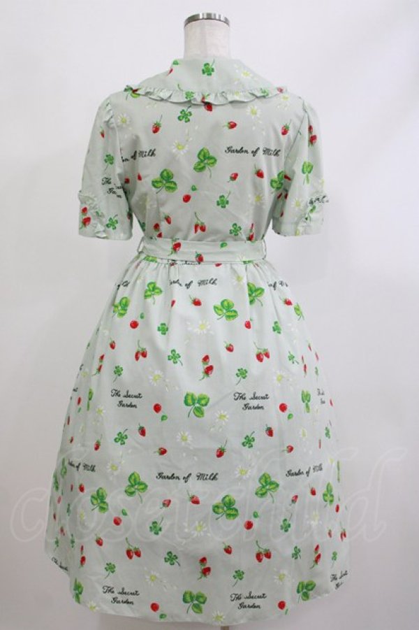 画像3: MILK / リーフドレス  モスグリーンガーデン H-26-04-09-004-ML-OP-KB-ZH (3)