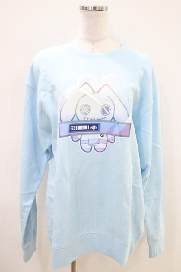 画像1: NieR Clothing / プリントSWEAT  XL サックス H-26-04-09-1004-PU-TO-AK-ZH (1)