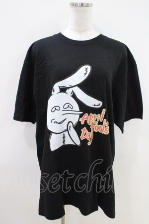 画像: NieR Clothing / プリント半袖CUTSEW XL 黒 H-26-04-09-1006-PU-TO-AK-ZH