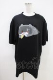 画像1: NieR Clothing / プリント半袖CUTSEW XL 黒 H-26-04-09-1009-PU-TO-AK-ZH (1)