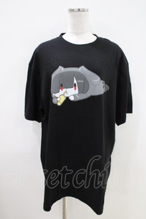 画像: NieR Clothing / プリント半袖CUTSEW XL 黒 H-26-04-09-1009-PU-TO-AK-ZH