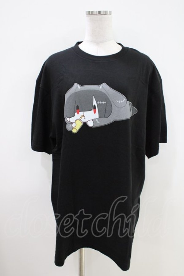 画像1: NieR Clothing / プリント半袖CUTSEW XL 黒 H-26-04-09-1009-PU-TO-AK-ZH (1)