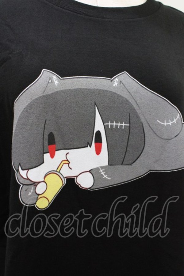 画像3: NieR Clothing / プリント半袖CUTSEW XL 黒 H-26-04-09-1009-PU-TO-AK-ZH (3)