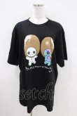 画像1: NieR Clothing / プリント半袖CUTSEW XL 黒 H-26-04-09-1012-PU-TO-AK-ZH (1)