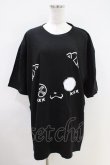 画像1: NieR Clothing / プリント半袖CUTSEW XL 黒 H-26-04-09-1013-PU-TO-AK-ZH (1)
