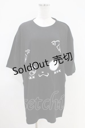画像: NieR Clothing / プリント半袖CUTSEW XL 黒 H-26-04-09-1013-PU-TO-AK-ZH