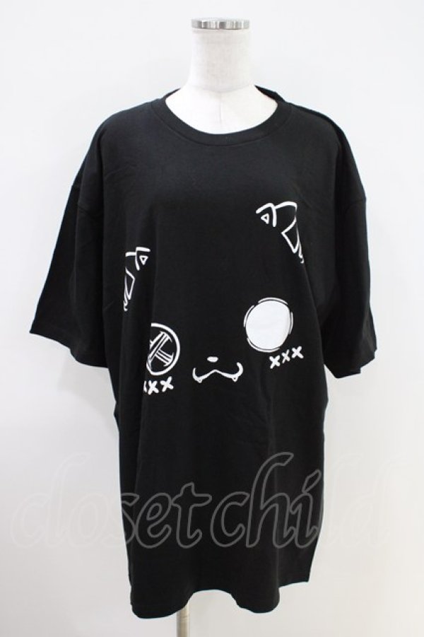 画像1: NieR Clothing / プリント半袖CUTSEW XL 黒 H-26-04-09-1013-PU-TO-AK-ZH (1)