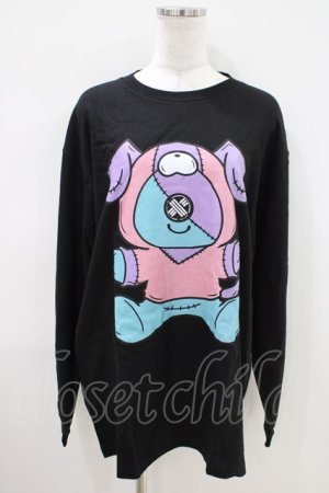 画像: NieR Clothing / プリントLONG CUTSEW XL 黒 H-26-04-09-1018-PU-TO-AK-ZH