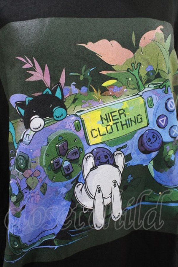 画像3: NieR Clothing / プリントLONG CUTSEW XL 黒 H-26-04-09-1023-PU-TO-AK-ZH (3)