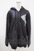 画像1: NieR Clothing / 防寒裏起毛パーカー F 黒×緑 H-26-04-09-1024-PU-TO-AK-ZH (1)