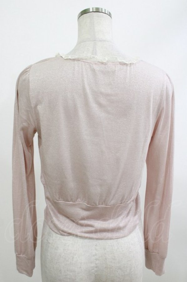 画像2: MILK / パールボタンフリルカーディガン  ピンク H-26-04-09-012-ML-TO-KB-ZH (2)