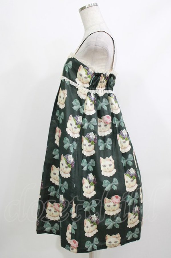 画像2: Leur Getter / Dress Up Catキャミワンピース  グリーン H-26-04-10-023-LU-OP-KB-ZH (2)