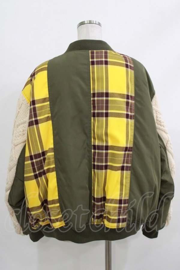 画像3: Candy Stripper / CND JUMBLE MA-1  カーキ H-26-04-10-026-PU-JA-KB-ZH (3)