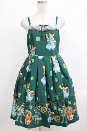 画像: Emily Temple cute / Oz catsキャミソールワンピース  モスグリーン H-26-04-10-004-ET-OP-KB-ZH