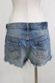 画像3: Candy Stripper / DAMAGE SHORT DENIM PANTS  ブルー H-26-04-10-029-PU-PA-KB-ZH (3)