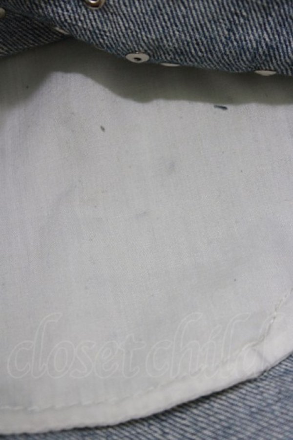 画像4: Candy Stripper / DAMAGE SHORT DENIM PANTS  ブルー H-26-04-10-029-PU-PA-KB-ZH (4)