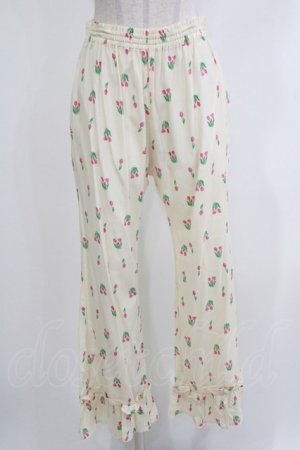 画像: Candy Stripper / CHULIP FRILL HEM PANTS  アイボリー H-26-04-10-031-PU-PA-KB-ZH