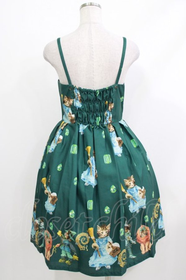 画像3: Emily Temple cute / Oz catsキャミソールワンピース  モスグリーン H-26-04-10-004-ET-OP-KB-ZH (3)