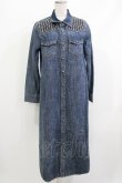 画像1: Candy Stripper / STUDS DENIM ONE-PIECE  ブルー H-26-04-10-036-PU-OP-KB-ZH (1)