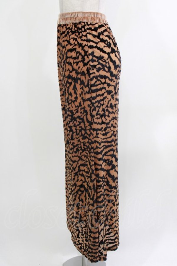 画像2: merry jenny / オパールベロアフレアスカート  ブラウン H-26-04-10-038-LO-SK-KB-ZH (2)