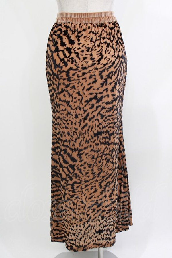 画像3: merry jenny / オパールベロアフレアスカート  ブラウン H-26-04-10-038-LO-SK-KB-ZH (3)