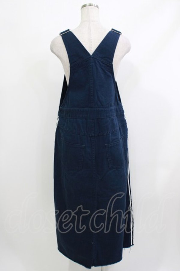 画像3: Candy Stripper / LINEDジャンパースカート  ブルー H-26-04-10-040-PU-OP-KB-ZH (3)