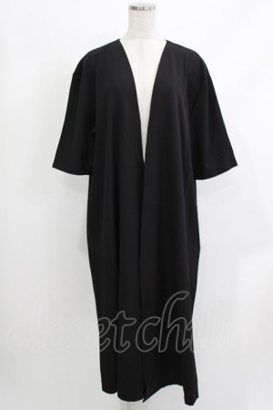 画像: Deorart / 半袖ロングカーデ  ブラック H-26-04-10-041-PU-TO-KB-ZH