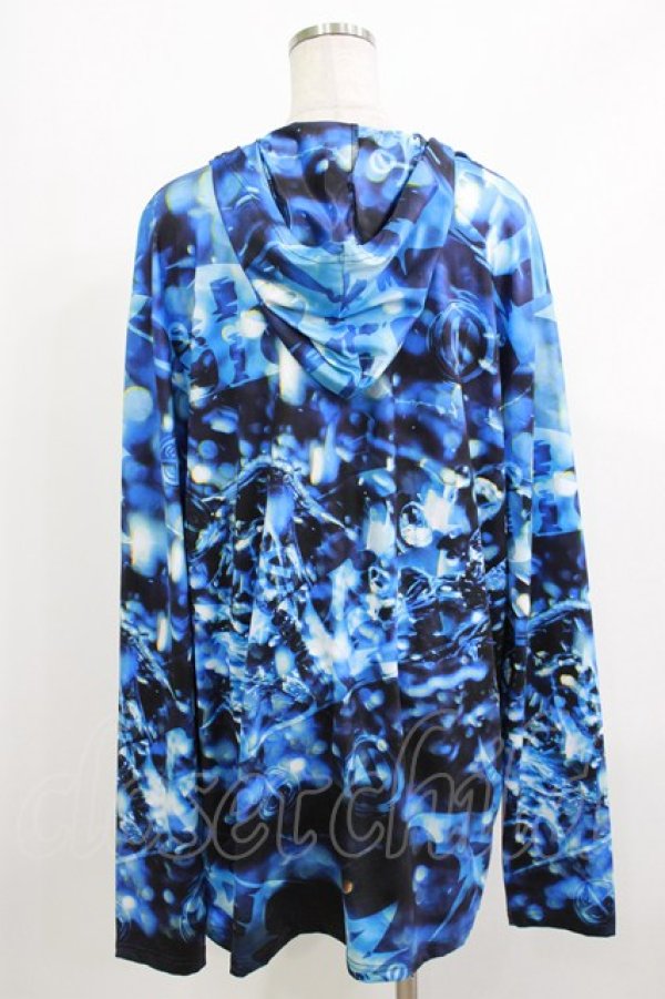 画像3: NieR Clothing / 総柄プルパーカー F 青 H-26-04-10-044-PU-TO-KB-ZH (3)