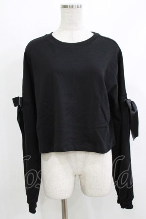 画像: KILL STAR / Ray Crop Sweater XXL ブラック H-26-04-10-045-SL-TO-KB-ZH