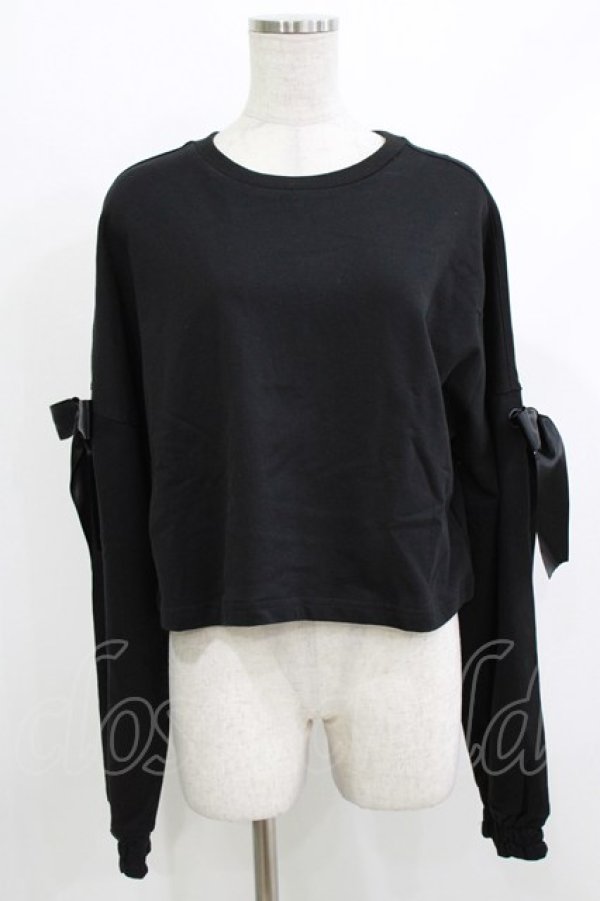 画像1: KILL STAR / Ray Crop Sweater XXL ブラック H-26-04-10-045-SL-TO-KB-ZH (1)