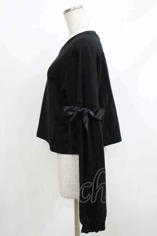 画像2: KILL STAR / Ray Crop Sweater XXL ブラック H-26-04-10-045-SL-TO-KB-ZH (2)