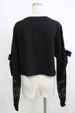 画像3: KILL STAR / Ray Crop Sweater XXL ブラック H-26-04-10-045-SL-TO-KB-ZH (3)