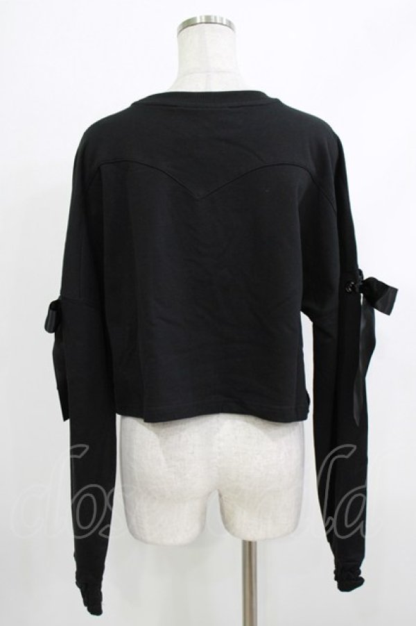 画像3: KILL STAR / Ray Crop Sweater XXL ブラック H-26-04-10-045-SL-TO-KB-ZH (3)