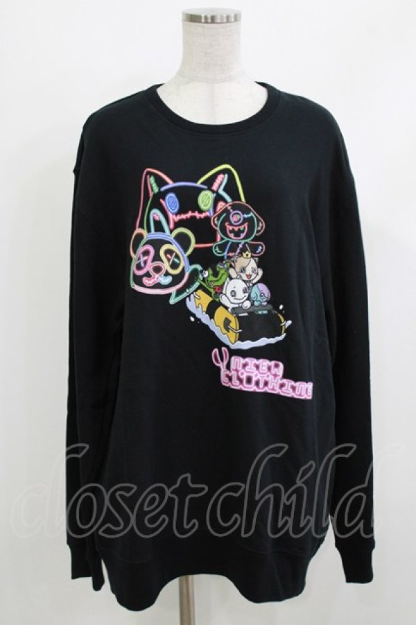 画像1: NieR Clothing / プリントSWEAT  2XL 黒 H-26-04-10-046-PU-TO-KB-ZH (1)