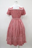 画像2: Nile Perch / ギンガムチェックセーラーワンピース Free レッド H-26-04-10-1032-LO-OP-NS-ZH (2)