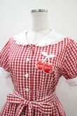 画像3: Nile Perch / ギンガムチェックセーラーワンピース Free レッド H-26-04-10-1032-LO-OP-NS-ZH (3)
