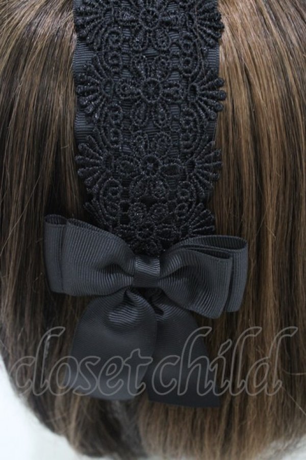 画像3: m petit by misako / TT*AMレースカチューシャ  ブラック H-26-04-10-1003-LO-AC-NS-ZH (3)