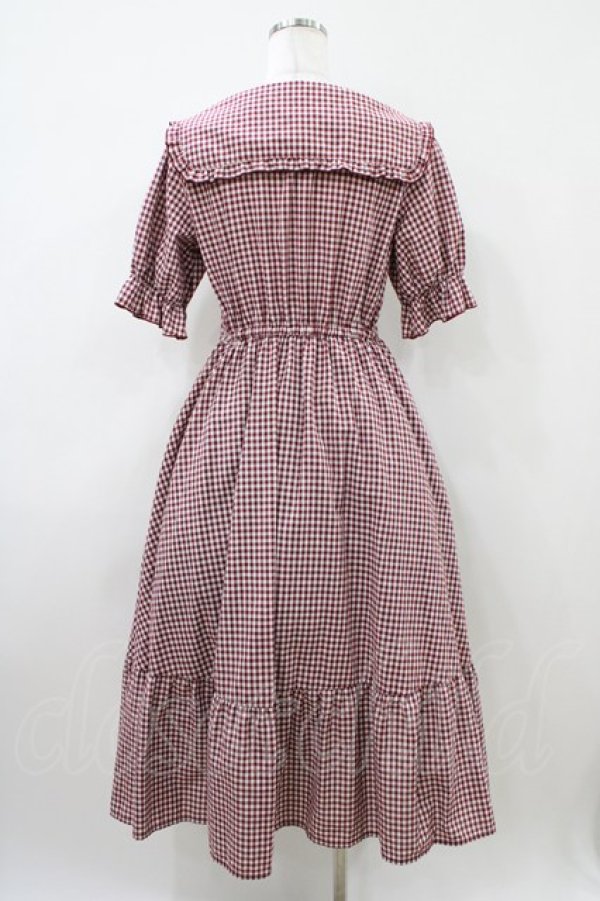 画像2: m petit by misako / AM*ギンガムCHKワンピース M レッド H-26-04-10-1033-LO-OP-NS-ZH (2)