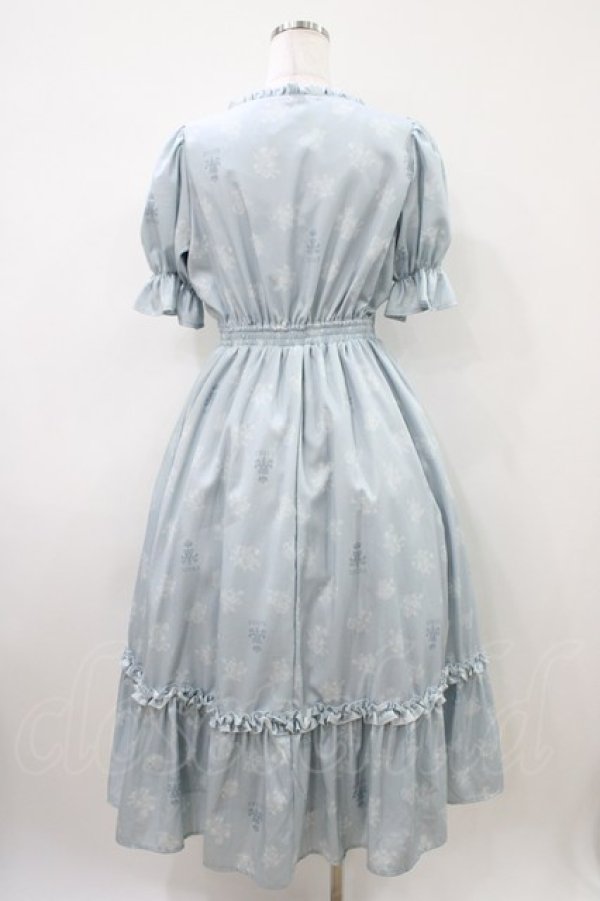 画像2: m petit by misako / AOKハナガラスクエアワンピース S サックス H-26-04-10-1034-LO-OP-NS-ZH (2)