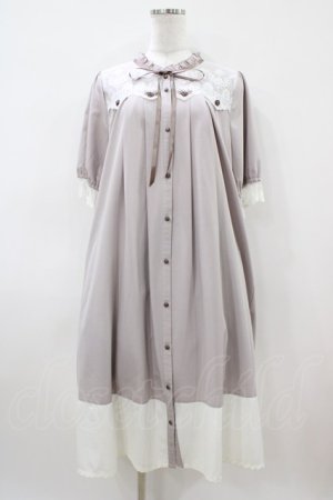 画像: axes femme / サテンローズバイカラーワンピース Free ピンク H-26-04-10-1035-AX-OP-NS-ZH